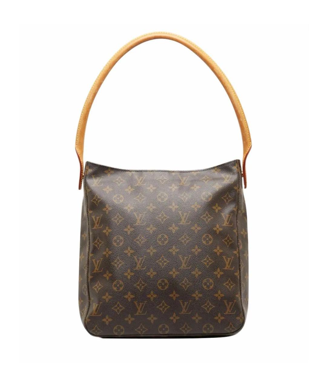 LOUIS VUITTON Коричневая сумка с короткими ручками из канвы, фото 1