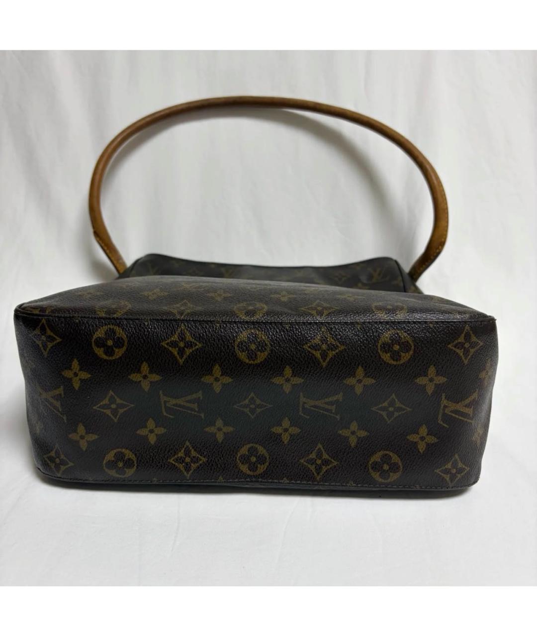 LOUIS VUITTON Коричневая сумка с короткими ручками из канвы, фото 3