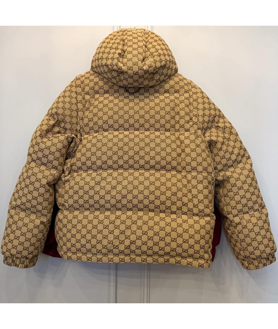 GUCCI Бежевый хлопковый пуховик, фото 2
