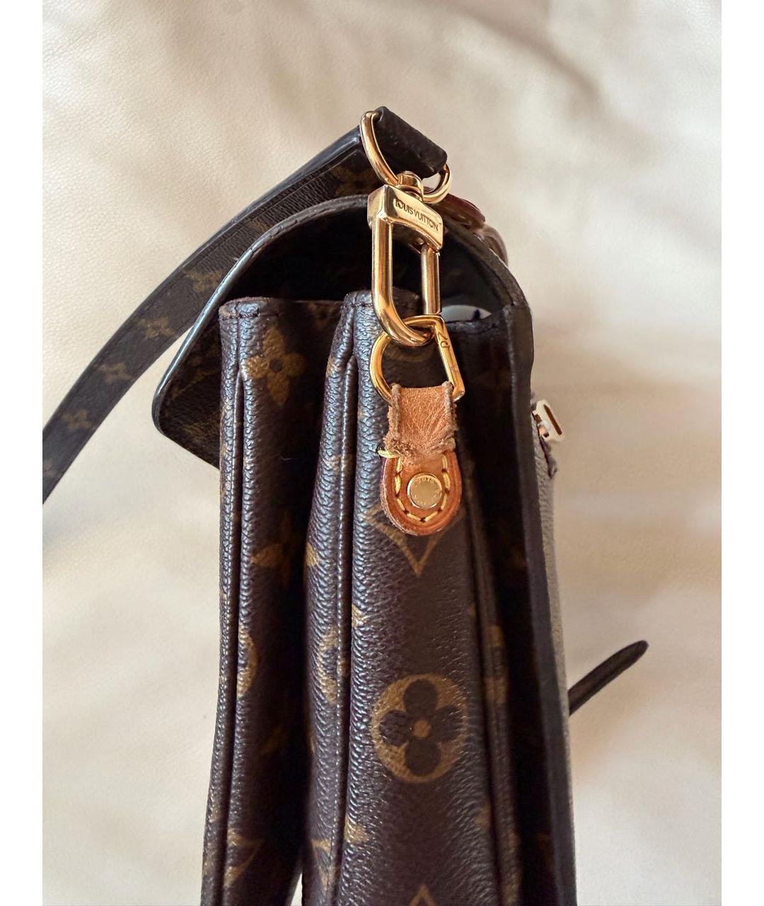 LOUIS VUITTON Коричневая сумка через плечо из канвы, фото 5