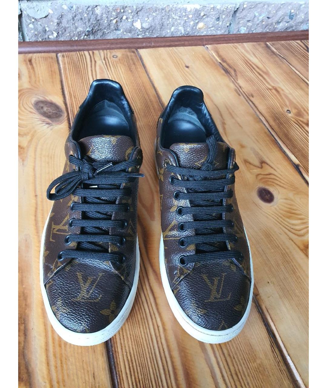LOUIS VUITTON Коричневые кеды, фото 3