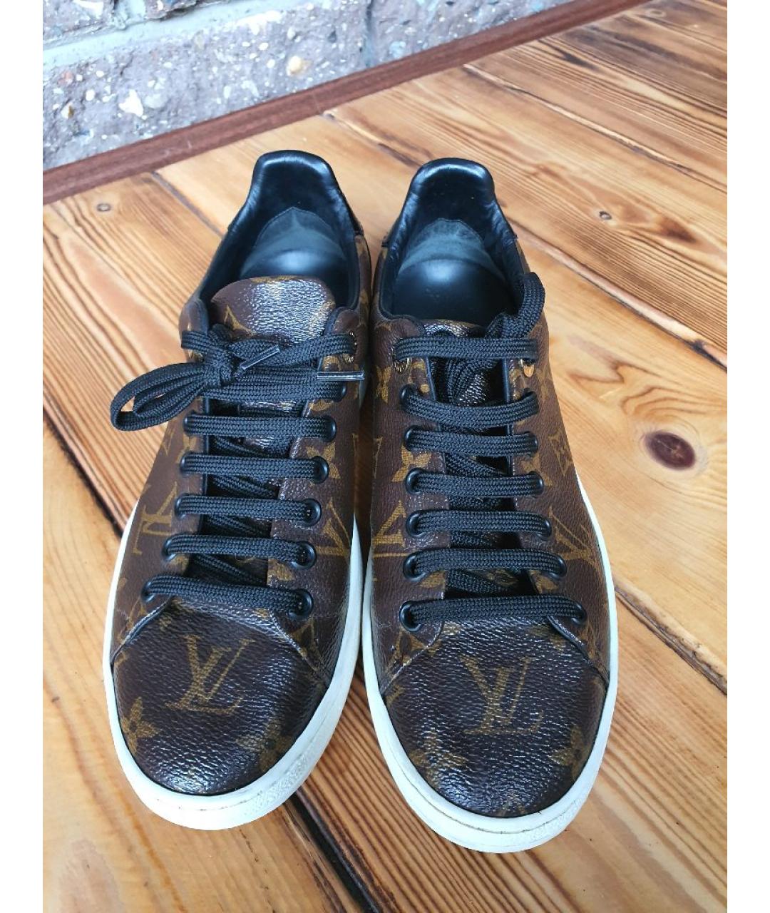 LOUIS VUITTON Коричневые кеды, фото 7