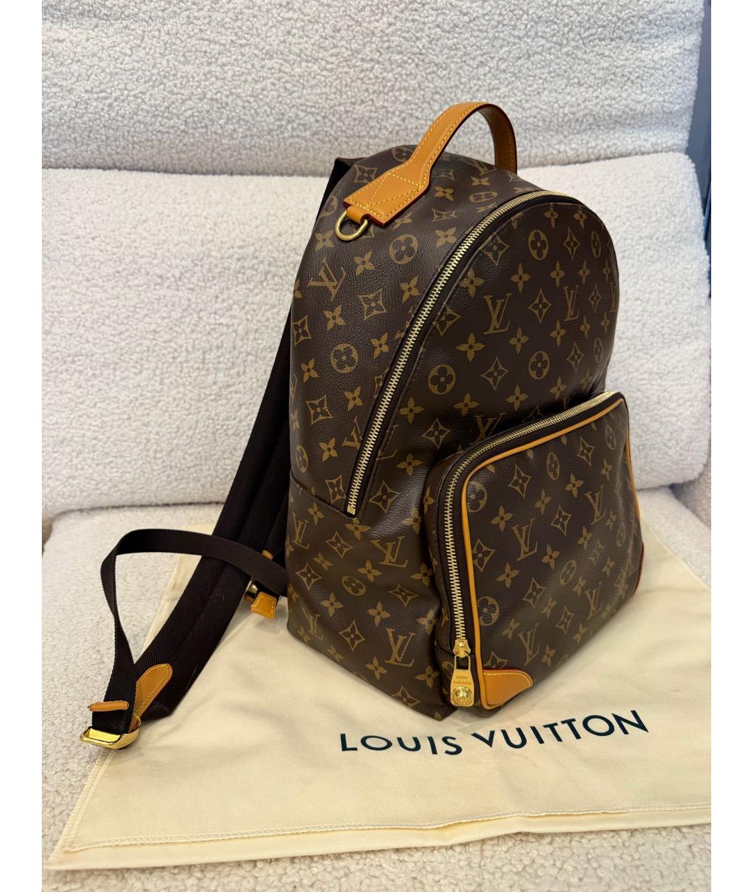 LOUIS VUITTON Коричневый рюкзак из канвы, фото 2
