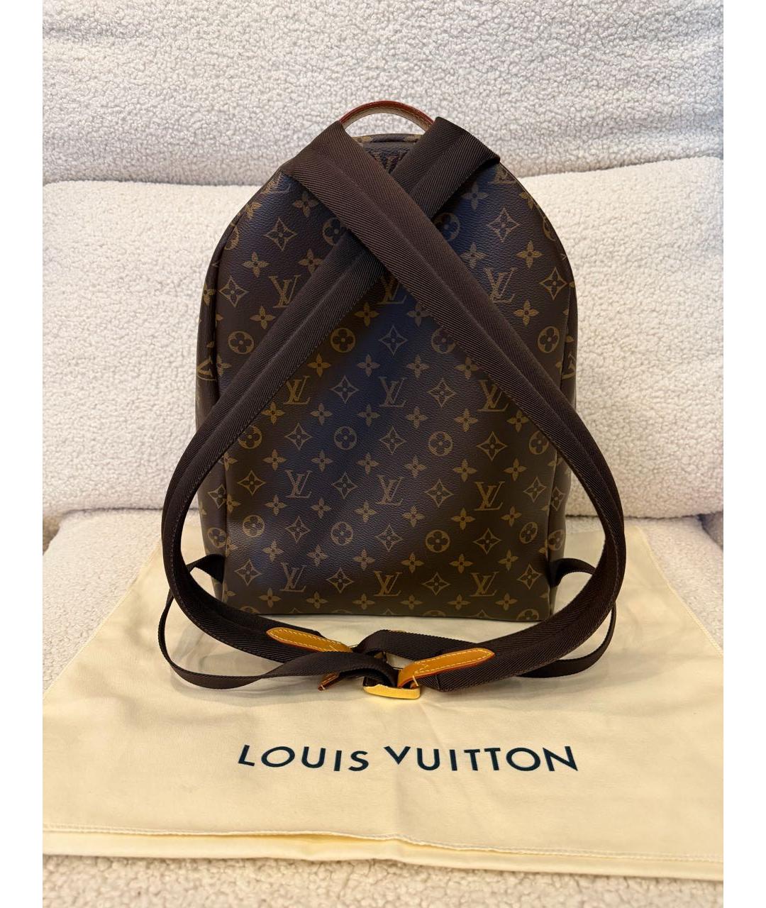 LOUIS VUITTON Коричневый рюкзак из канвы, фото 3