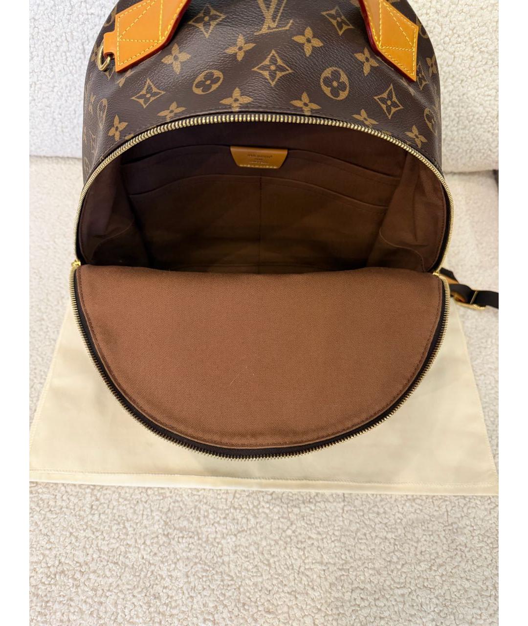 LOUIS VUITTON Коричневый рюкзак из канвы, фото 4