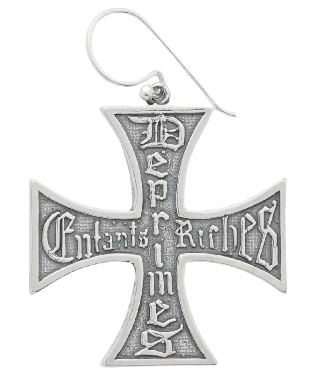 Enfants Riches Déprimés Серебряные серебряные серьги, фото 1