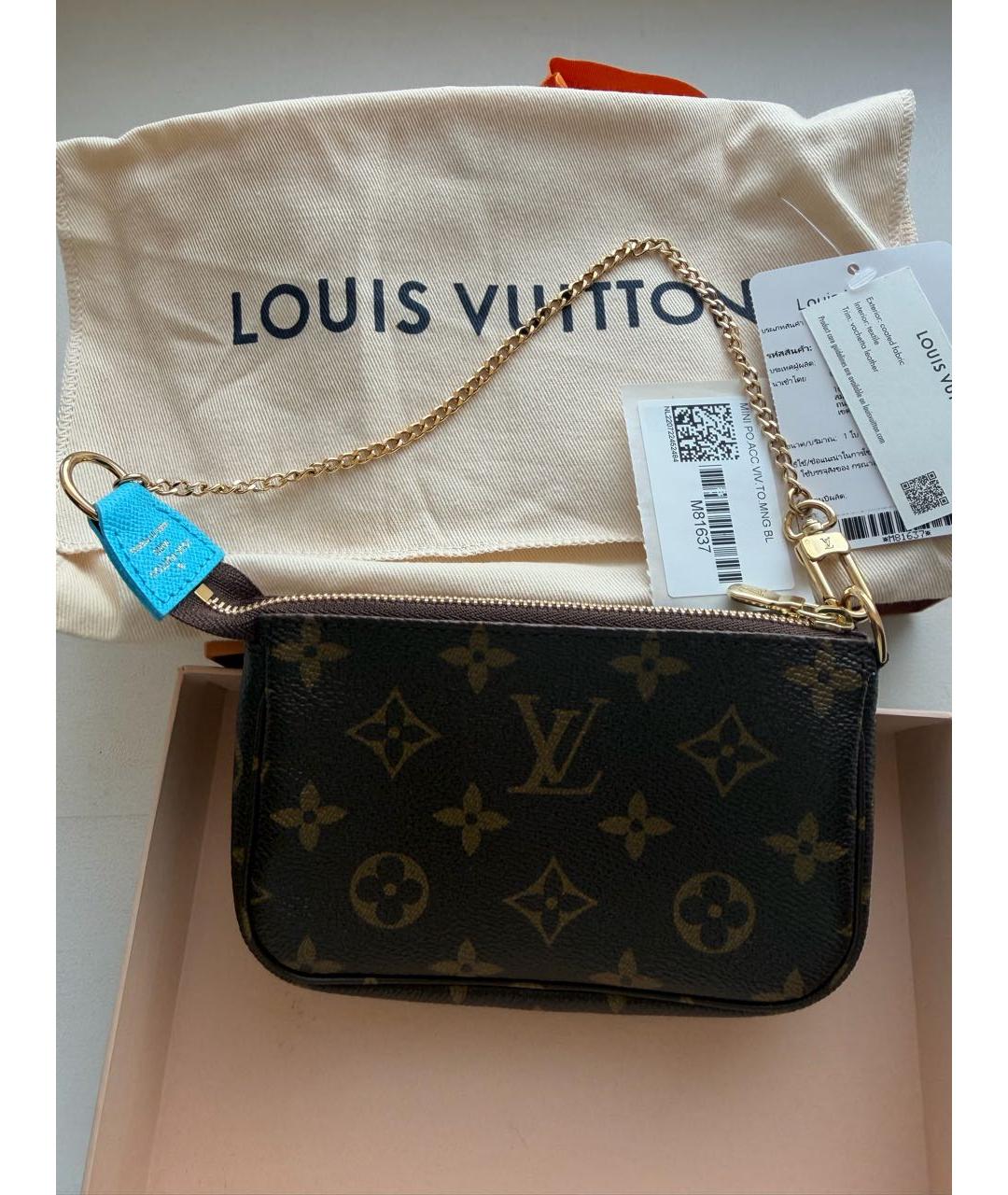 LOUIS VUITTON Коричневая сумка с короткими ручками из канвы, фото 2