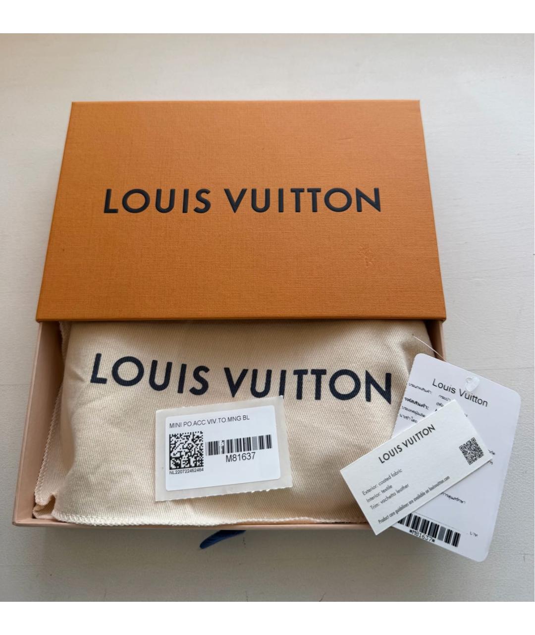 LOUIS VUITTON Коричневая сумка с короткими ручками из канвы, фото 3