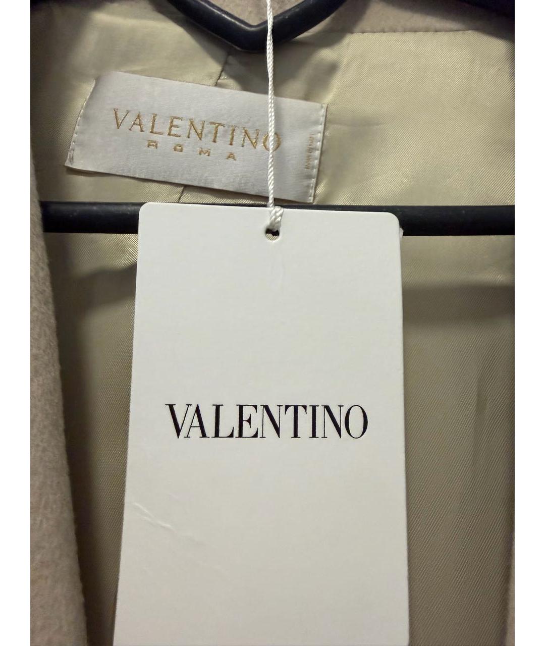 VALENTINO Бежевое шерстяное пальто, фото 3