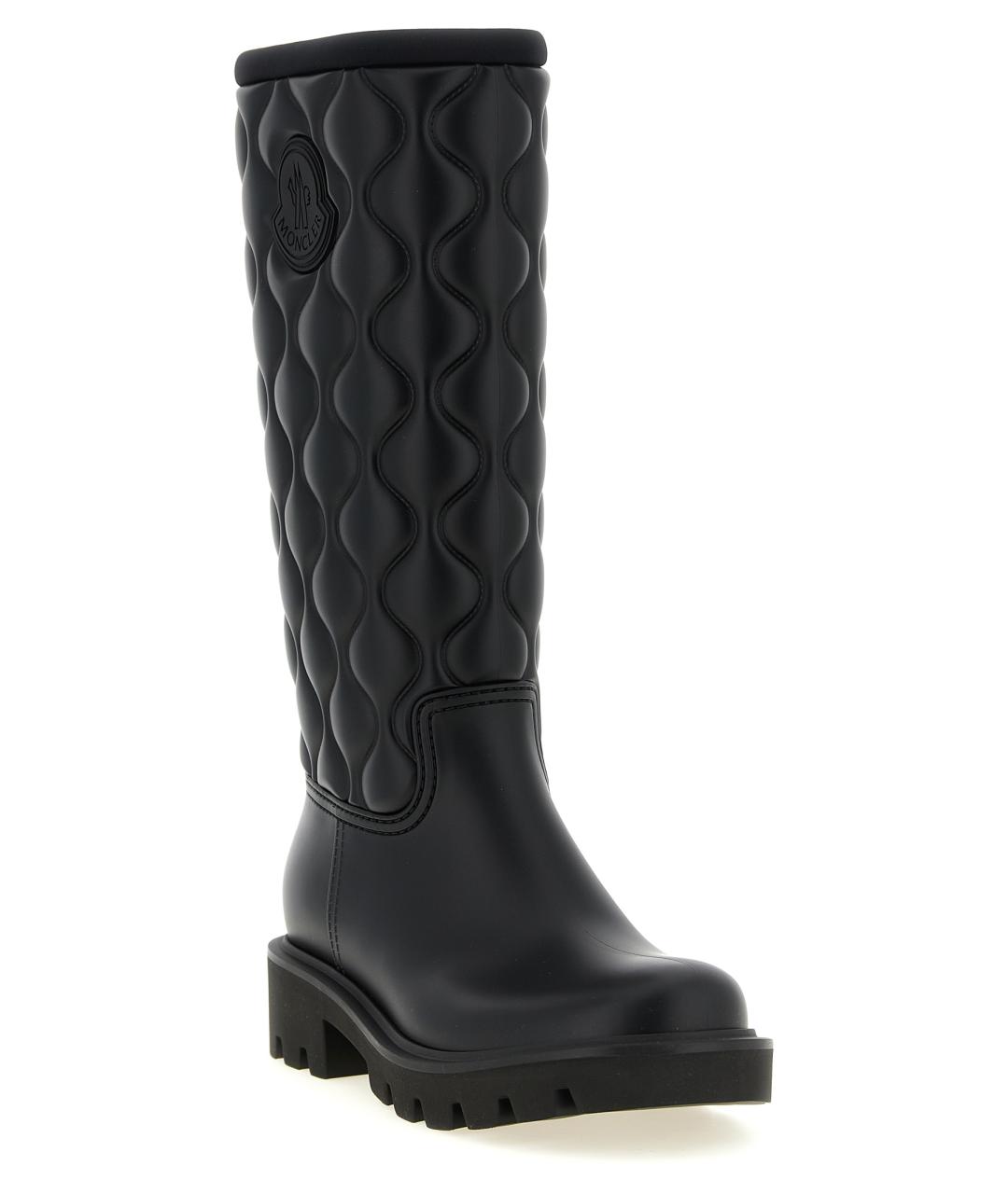 MONCLER Черные синтетические сапоги, фото 2