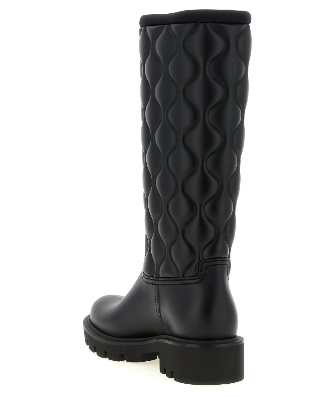 MONCLER Черные синтетические сапоги, фото 3