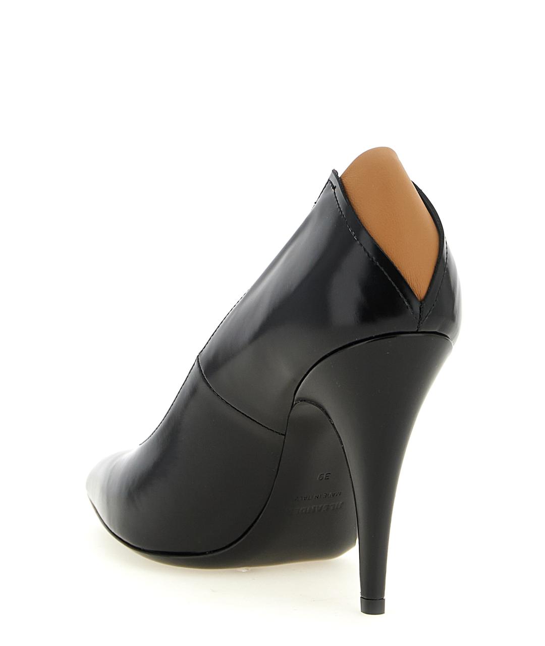 JIL SANDER Черные кожаные туфли, фото 3
