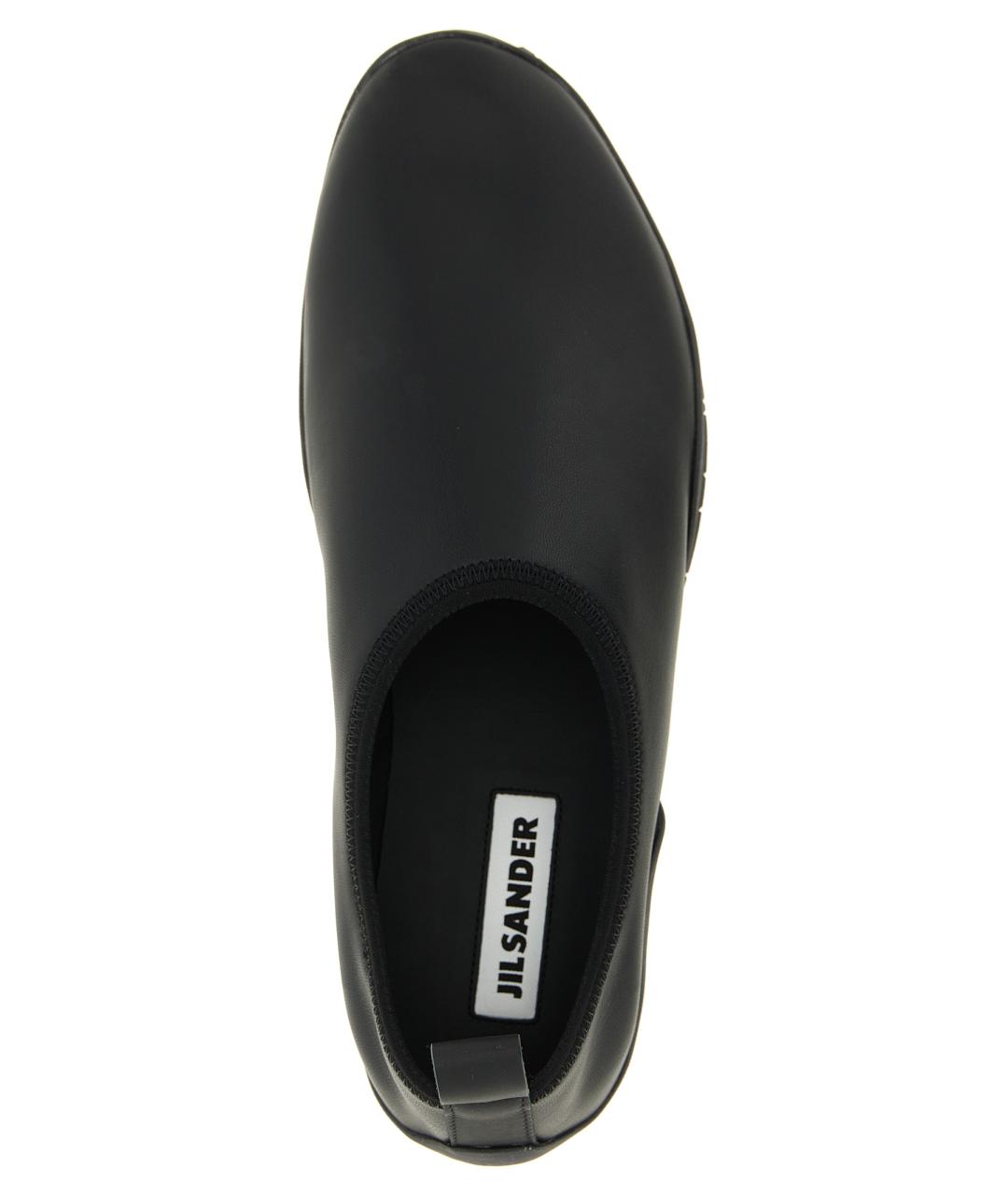 JIL SANDER Черные синтетические балетки, фото 4
