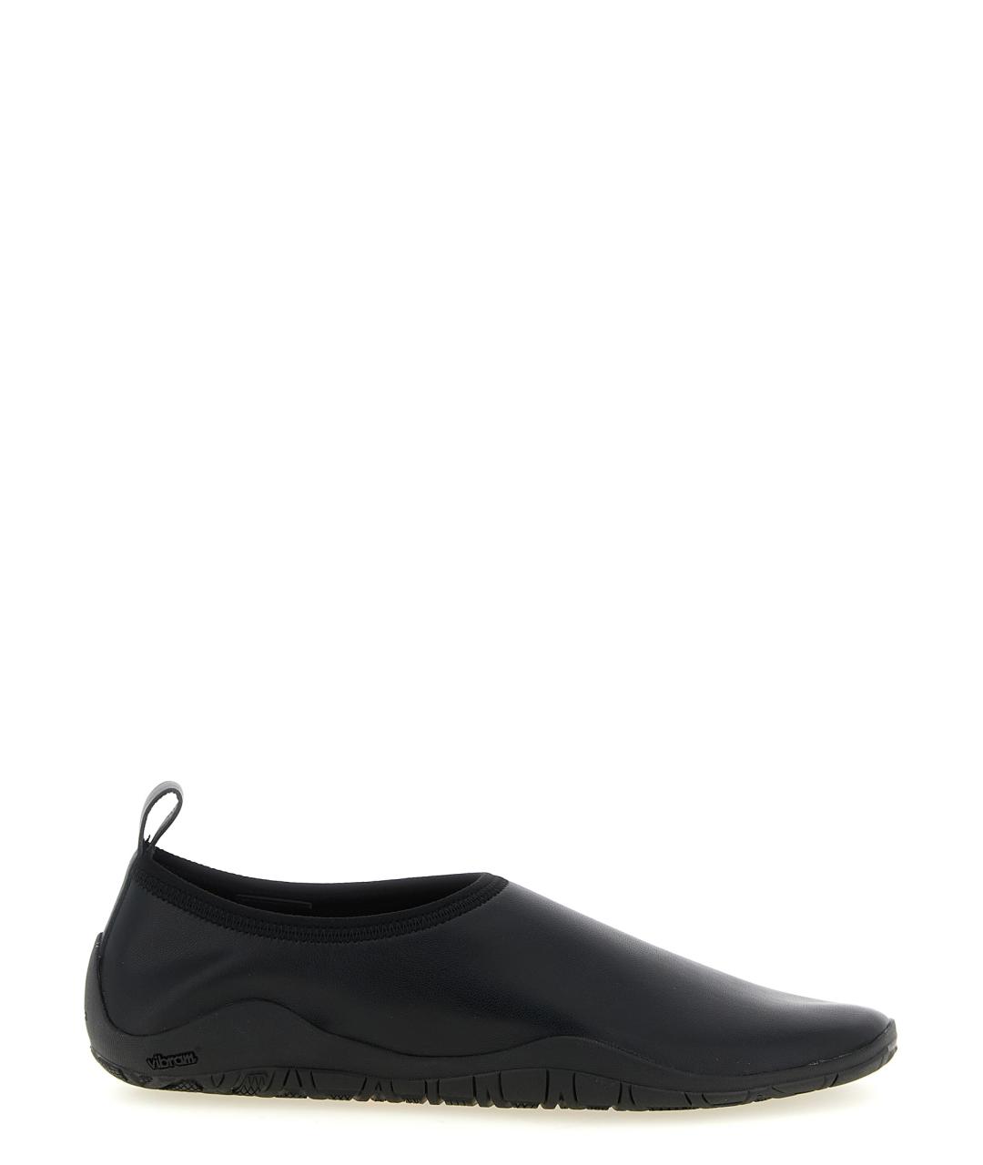 JIL SANDER Черные синтетические балетки, фото 1