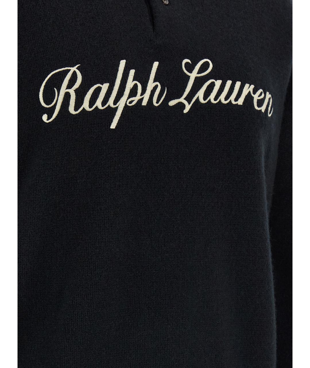POLO RALPH LAUREN Черный шерстяной джемпер / свитер, фото 4