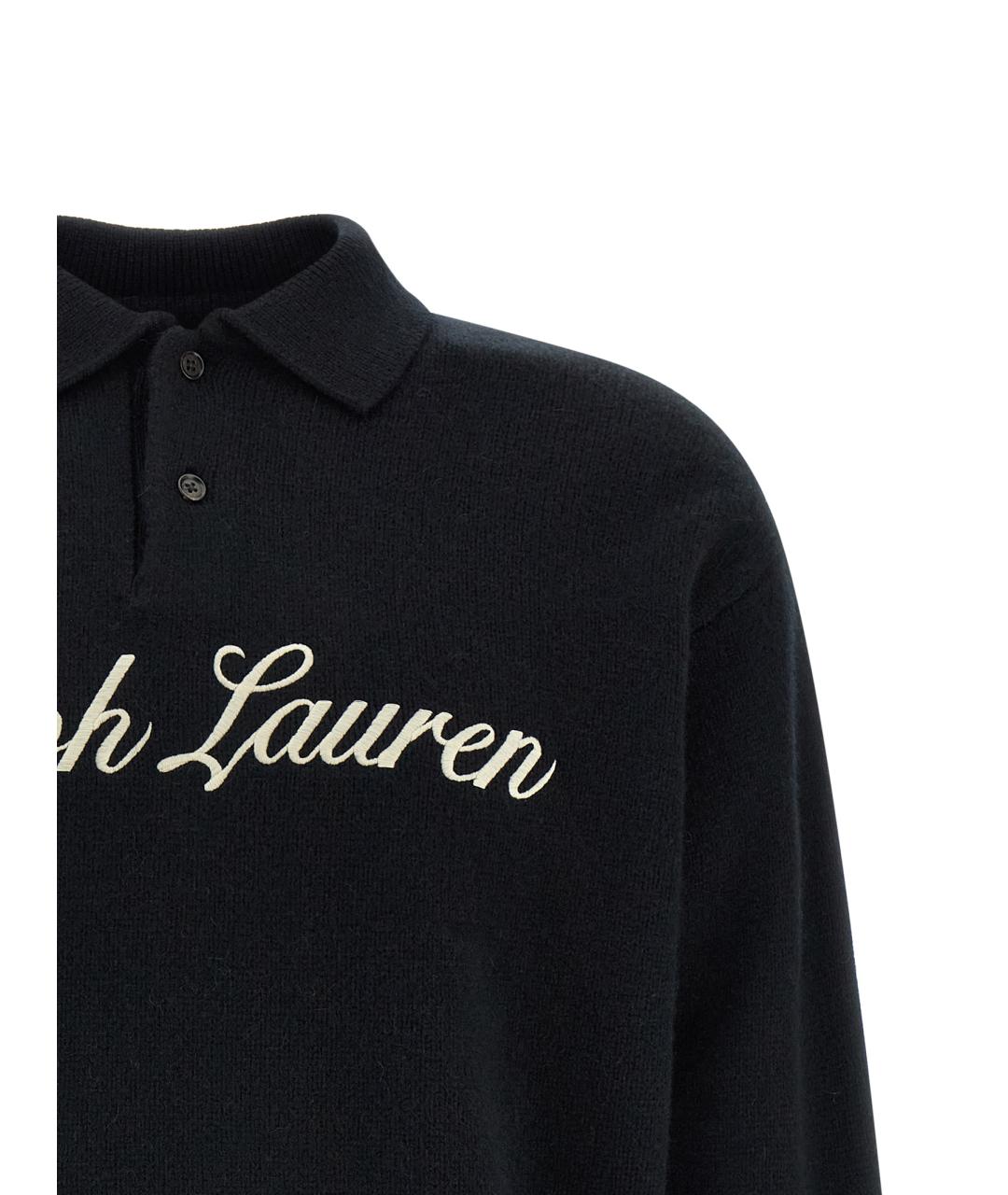 POLO RALPH LAUREN Черный шерстяной джемпер / свитер, фото 3