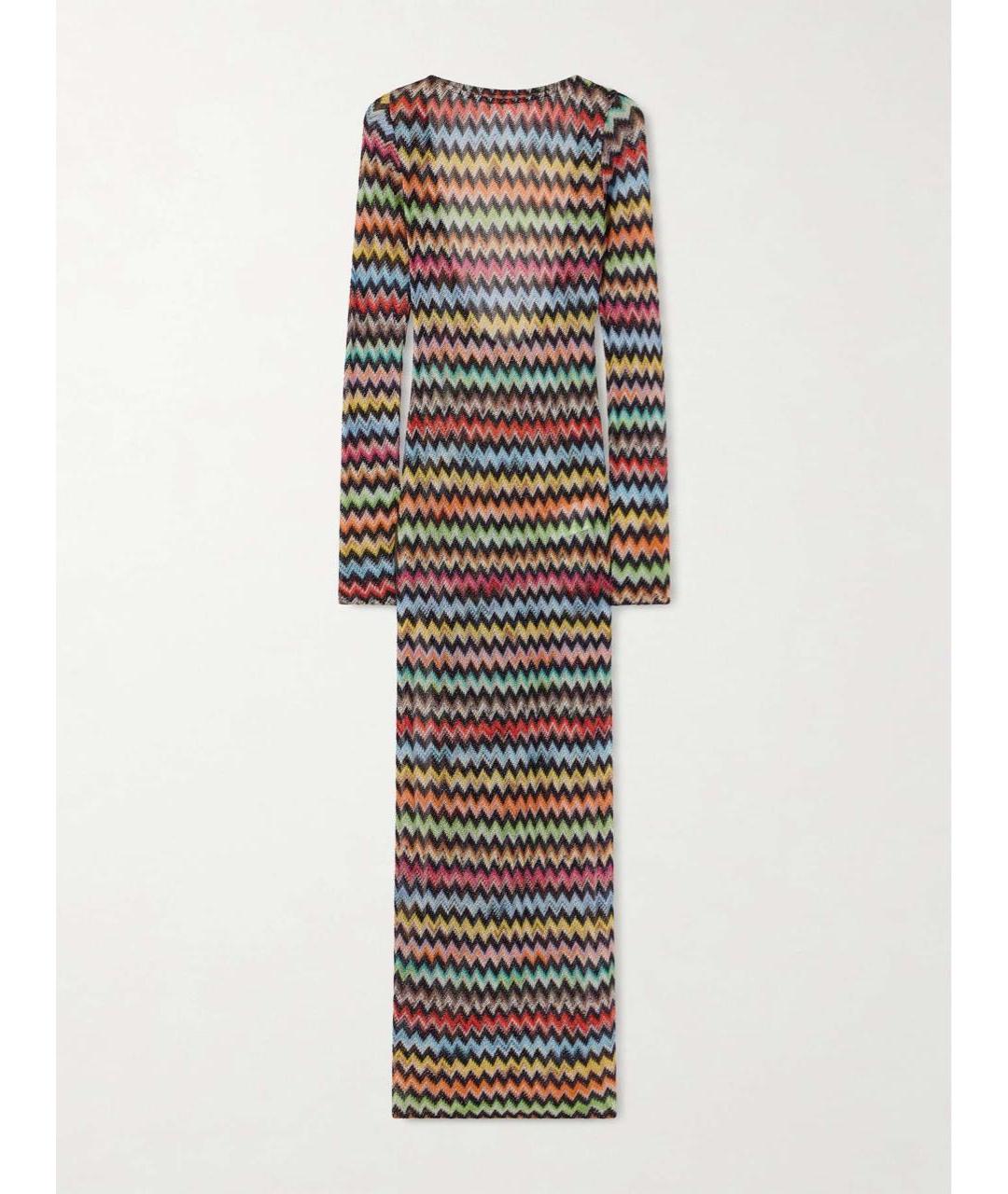 MISSONI Мульти вискозное коктейльное платье, фото 9
