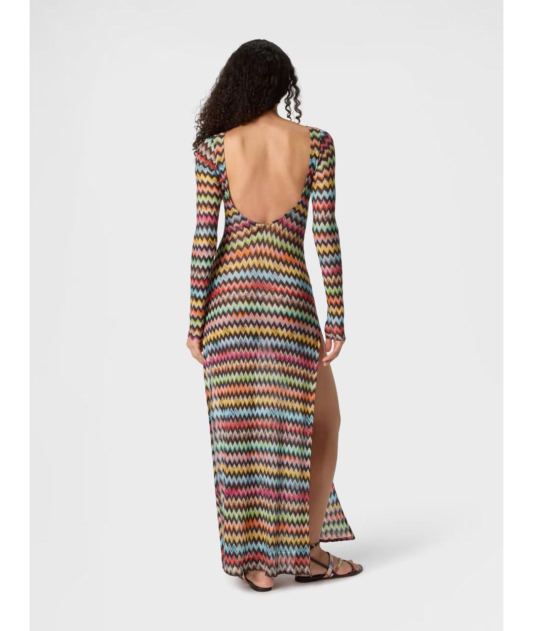 MISSONI Мульти вискозное коктейльное платье, фото 7