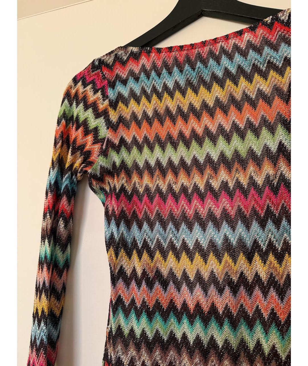 MISSONI Мульти вискозное коктейльное платье, фото 5