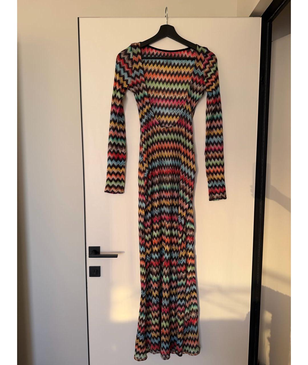 MISSONI Мульти вискозное коктейльное платье, фото 3
