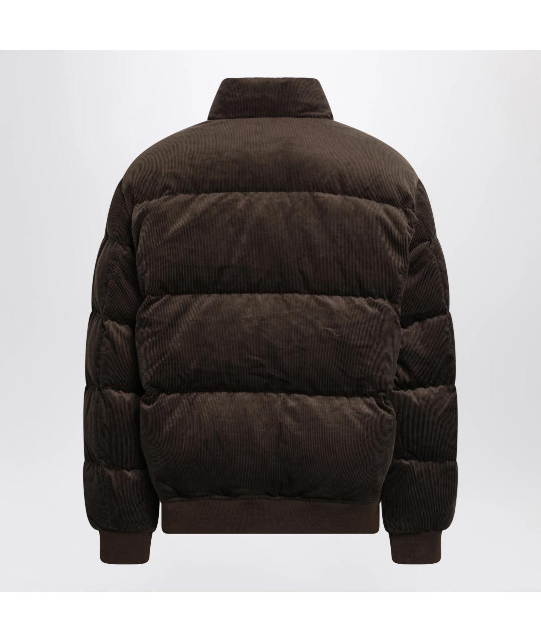 POLO RALPH LAUREN Коричневый хлопковый пуховик, фото 2