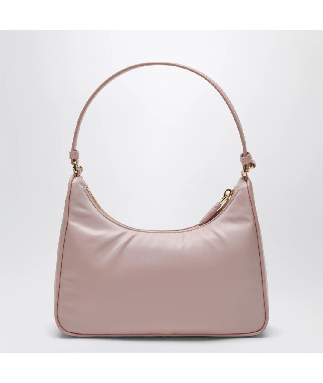 PRADA Розовая нейлоновая сумка через плечо, фото 2