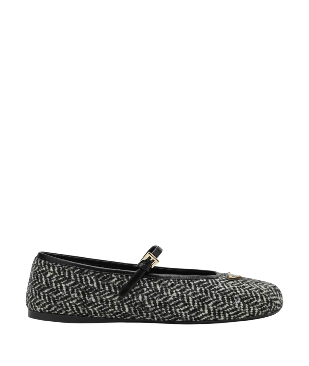 PRADA Мульти текстильные балетки, фото 1