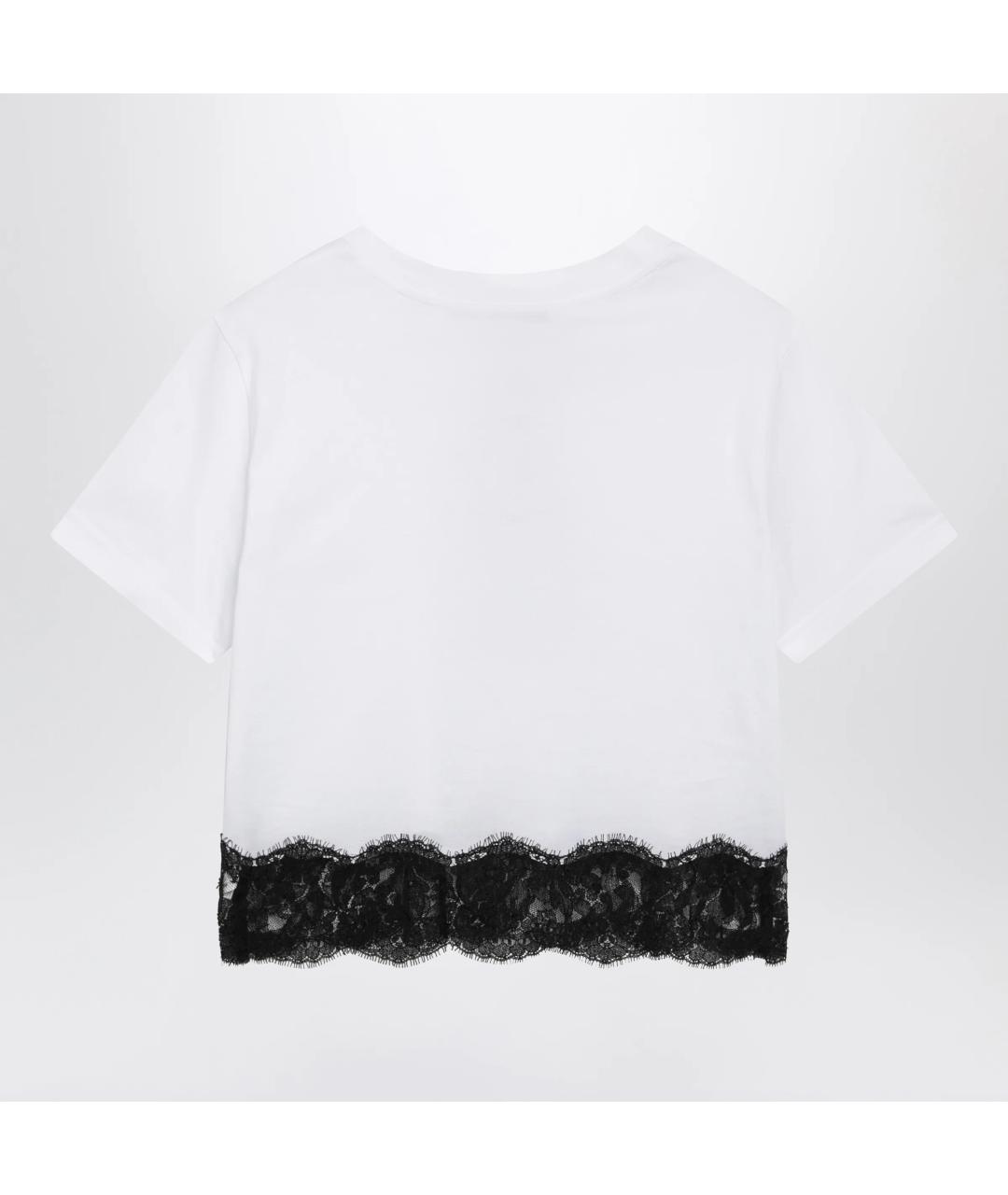 DOLCE&GABBANA Белая хлопковая футболка, фото 2