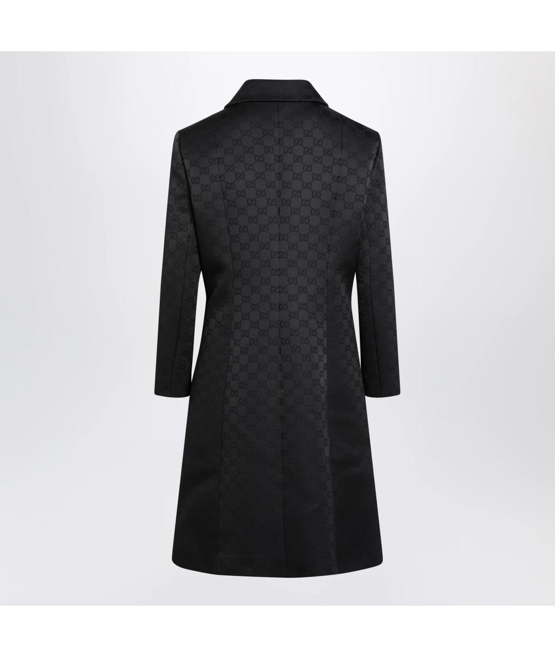 GUCCI Черное вискозное пальто, фото 2