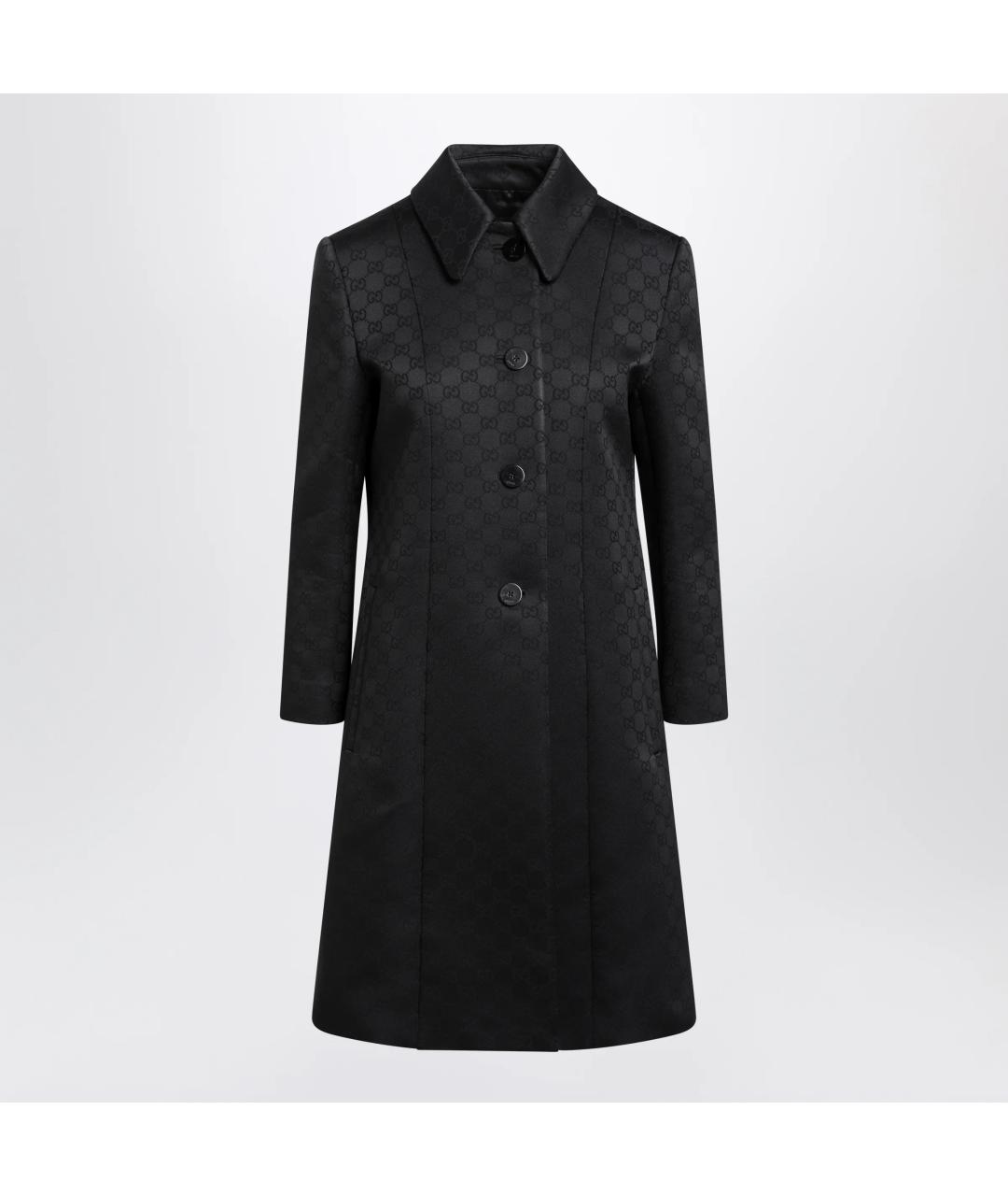 GUCCI Черное вискозное пальто, фото 3