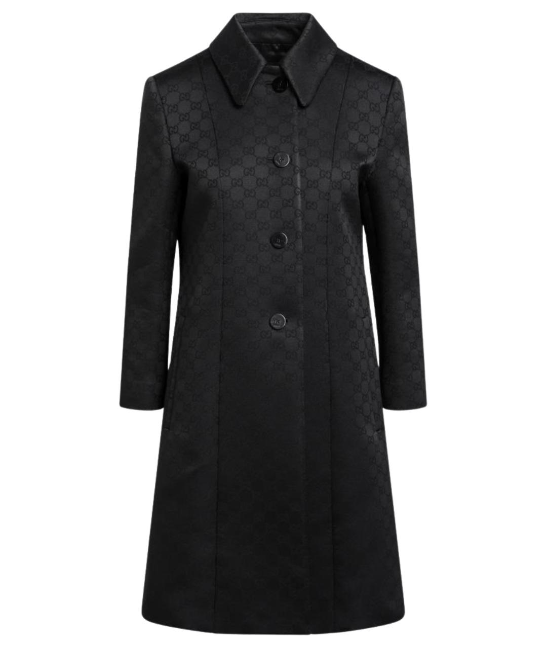 GUCCI Черное вискозное пальто, фото 1