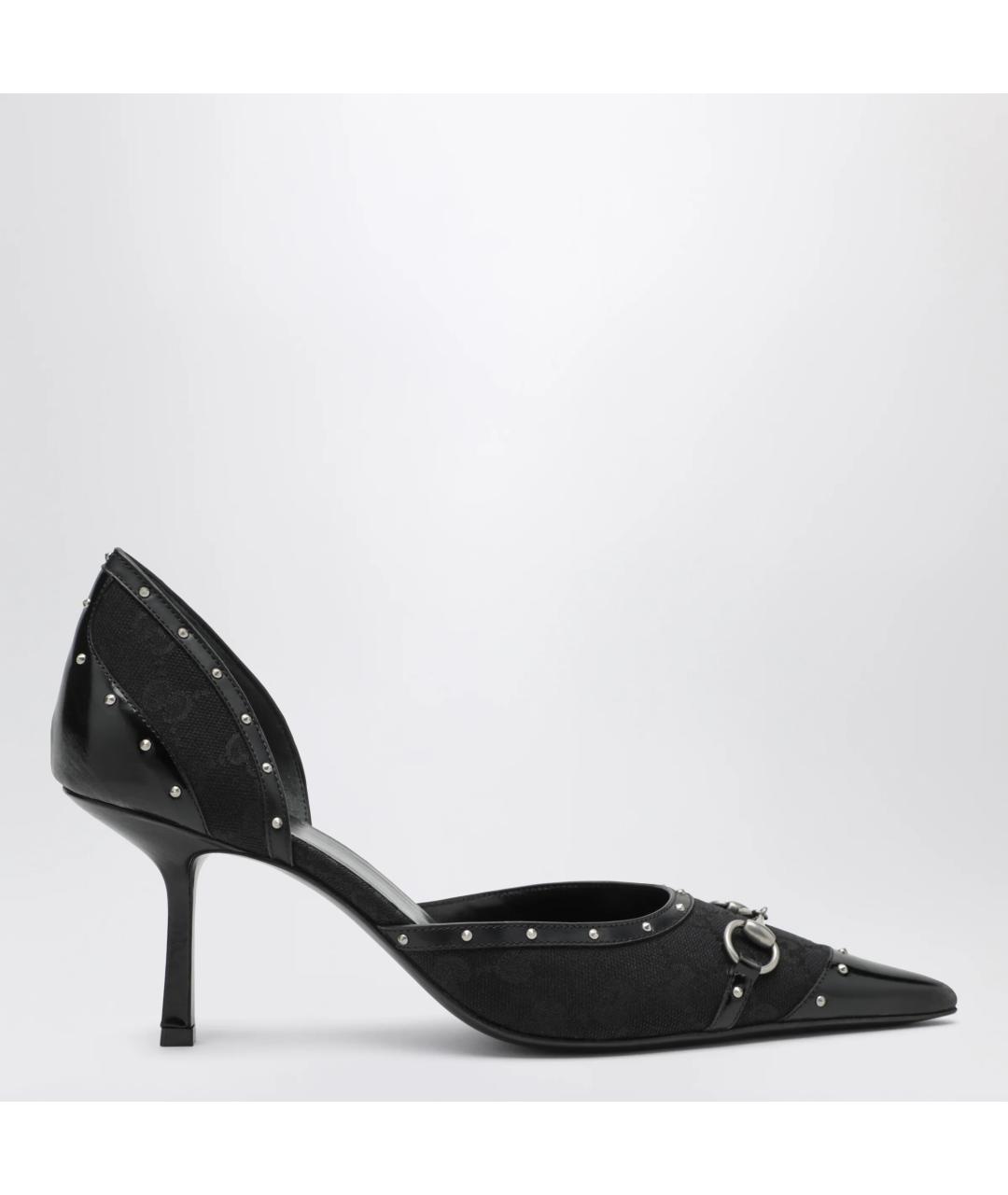 GUCCI Черные текстильные туфли, фото 3