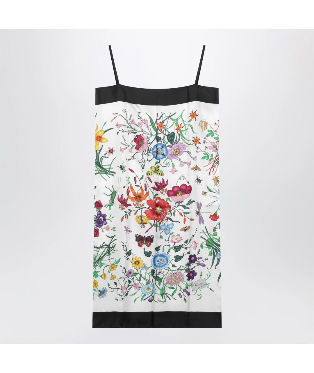 GUCCI Мульти шелковое коктейльное платье, фото 3