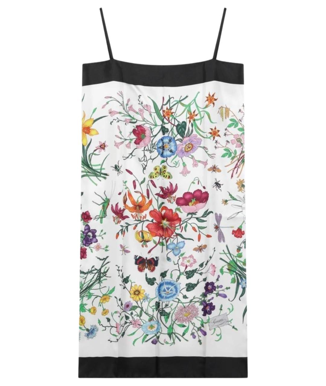GUCCI Мульти шелковое коктейльное платье, фото 1