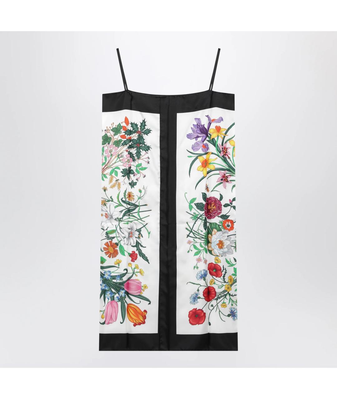 GUCCI Мульти шелковое коктейльное платье, фото 2