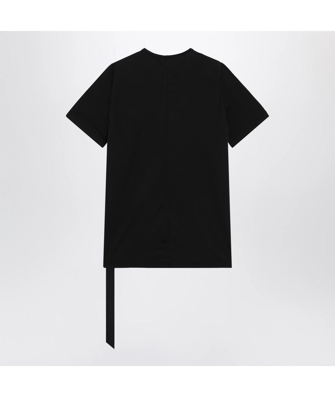 RICK OWENS DRKSHDW Черная хлопковая футболка, фото 2