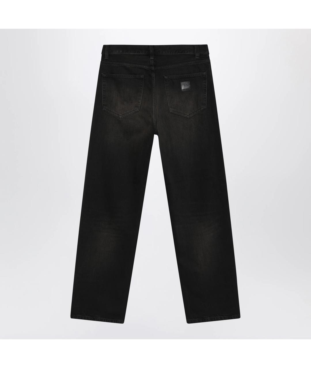 CARHARTT WIP Черные хлопковые прямые джинсы, фото 2