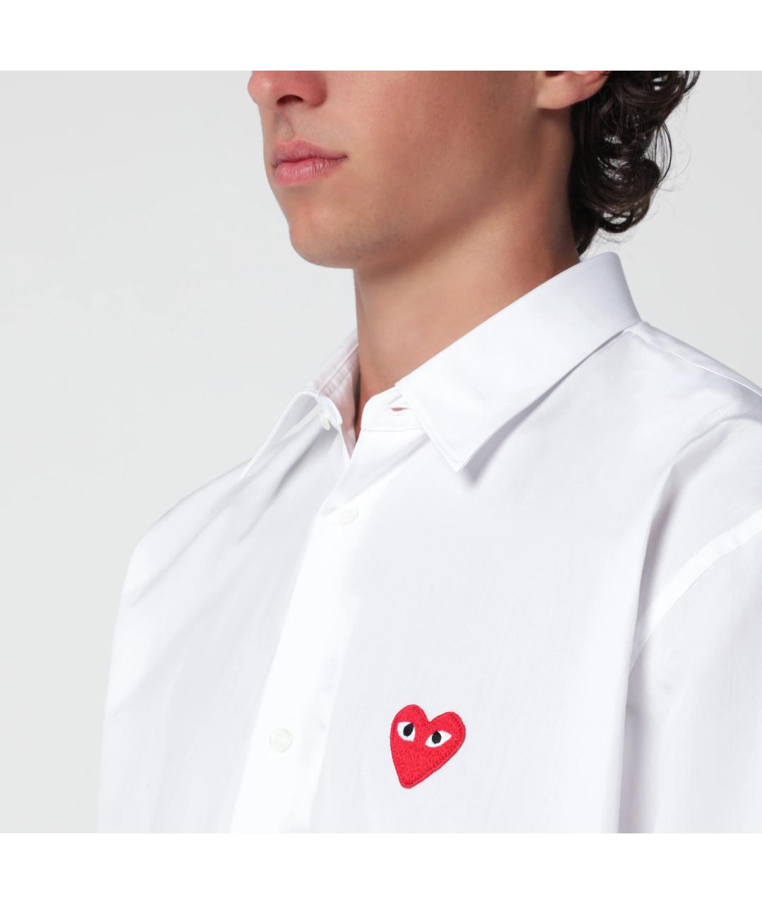 COMME DES GARÇONS SHIRT Белая хлопковая классическая рубашка, фото 2