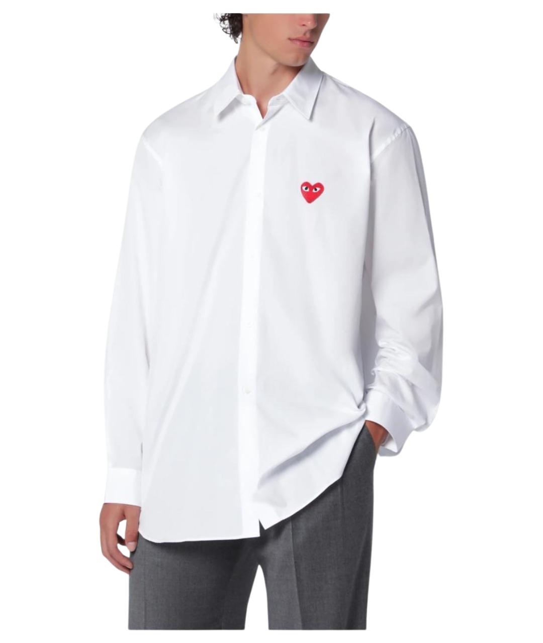 COMME DES GARÇONS SHIRT Белая хлопковая классическая рубашка, фото 1