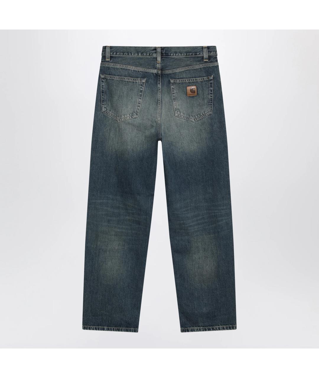 CARHARTT WIP Синие хлопковые прямые джинсы, фото 2