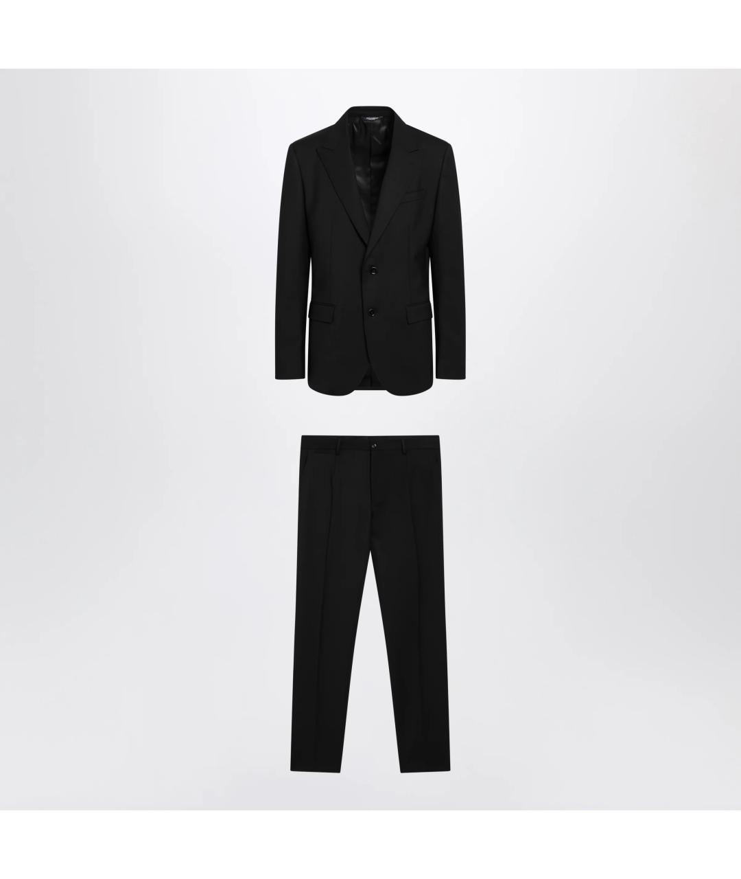 DOLCE&GABBANA Черный классический костюм, фото 3