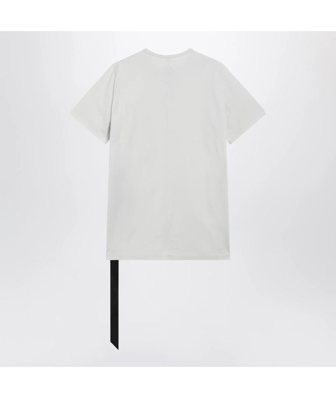 RICK OWENS DRKSHDW Белая хлопковая футболка, фото 2
