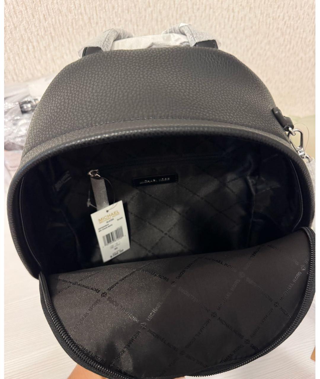 MICHAEL KORS Черный рюкзак из искусственной кожи, фото 6