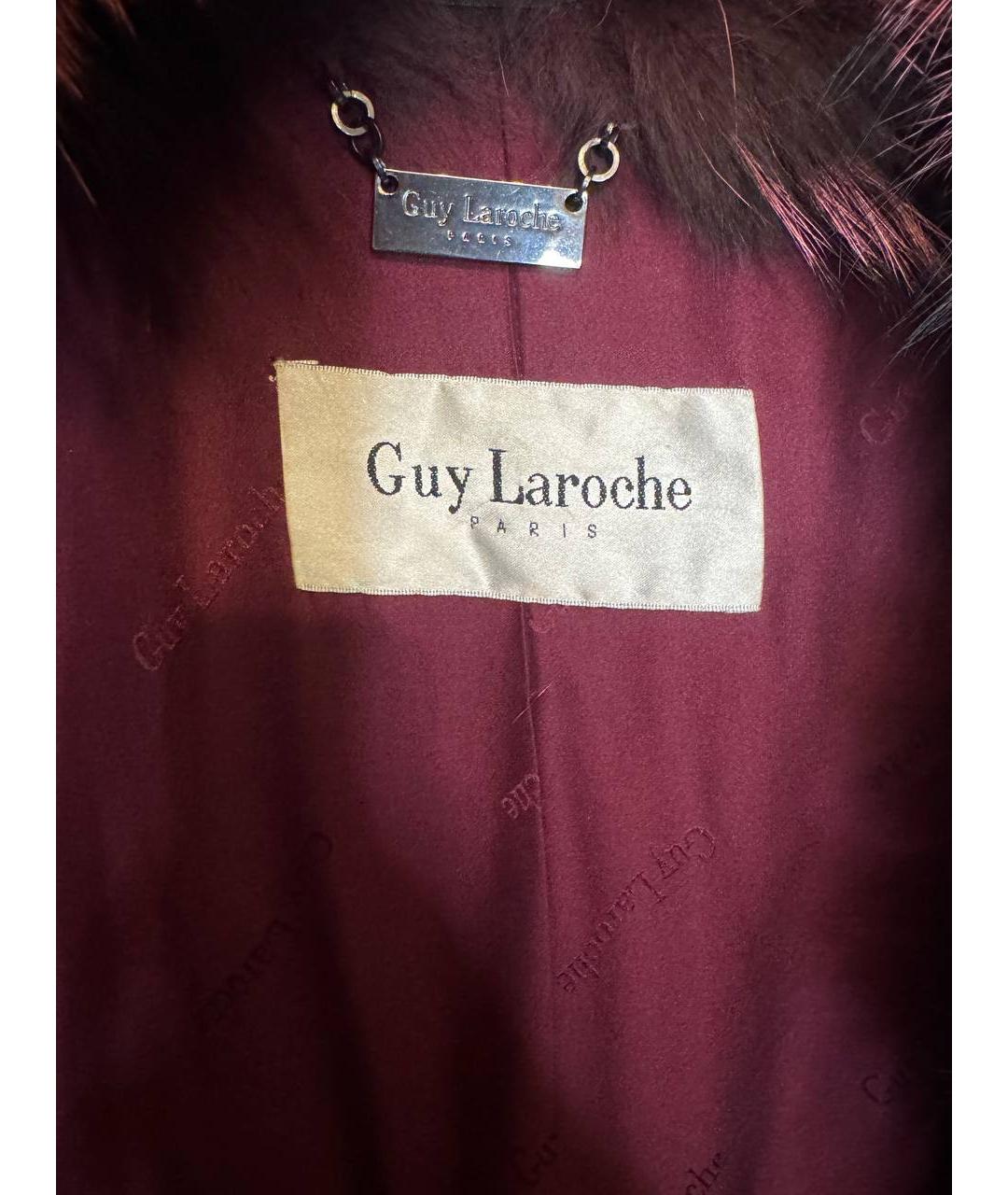 GUY LAROCHE Розовая меховая шуба, фото 3