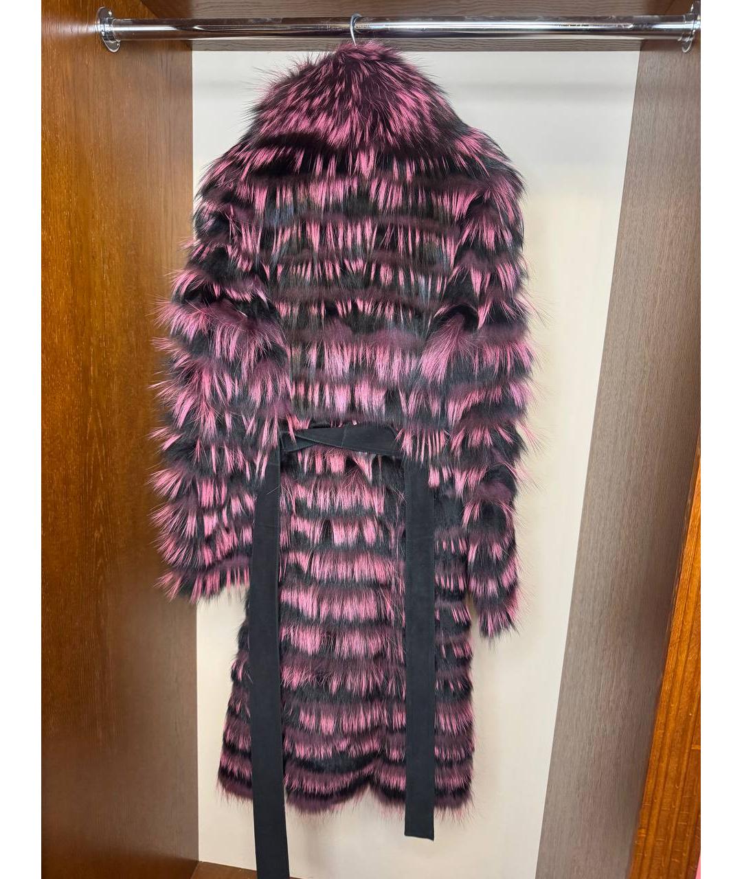 GUY LAROCHE Розовая меховая шуба, фото 2
