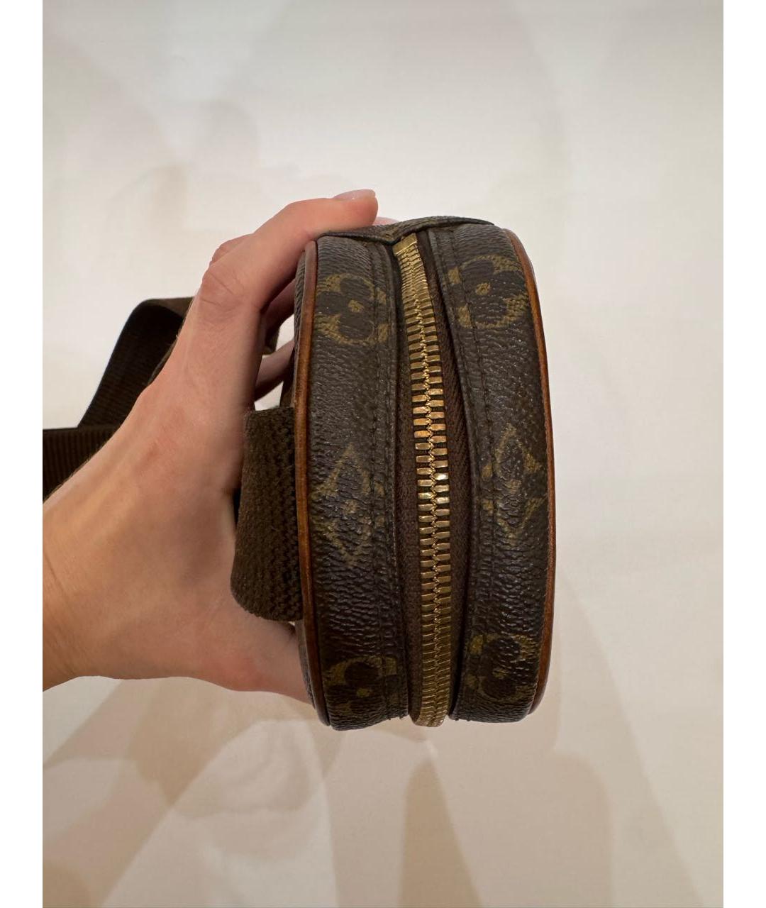 LOUIS VUITTON Коричневая сумка через плечо из канвы, фото 7