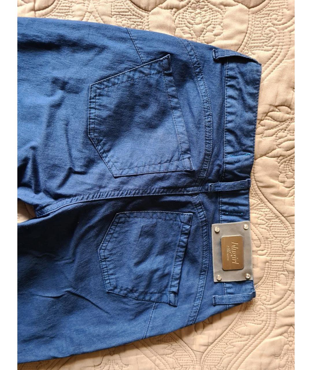 BLUGIRL Синие прямые джинсы, фото 4