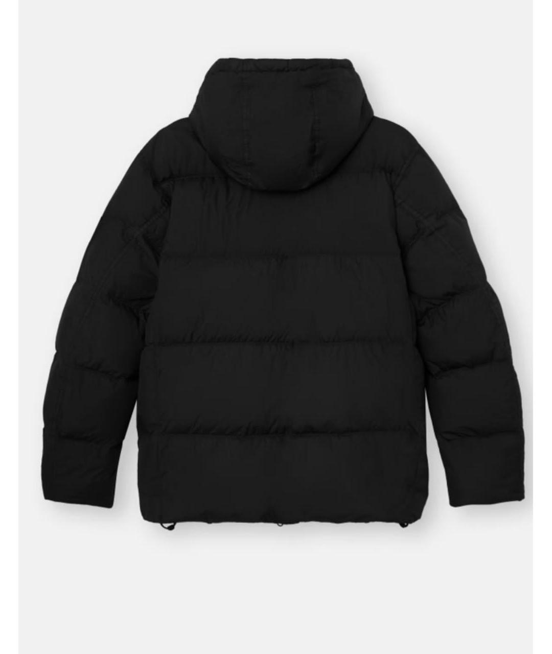 STONE ISLAND Черный нейлоновый пуховик, фото 2