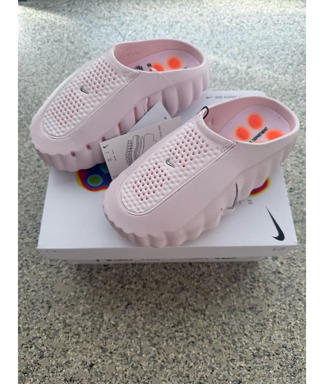 NIKE Розовые резиновые мюли, фото 6