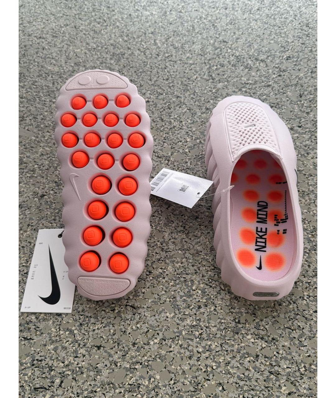 NIKE Розовые резиновые мюли, фото 5